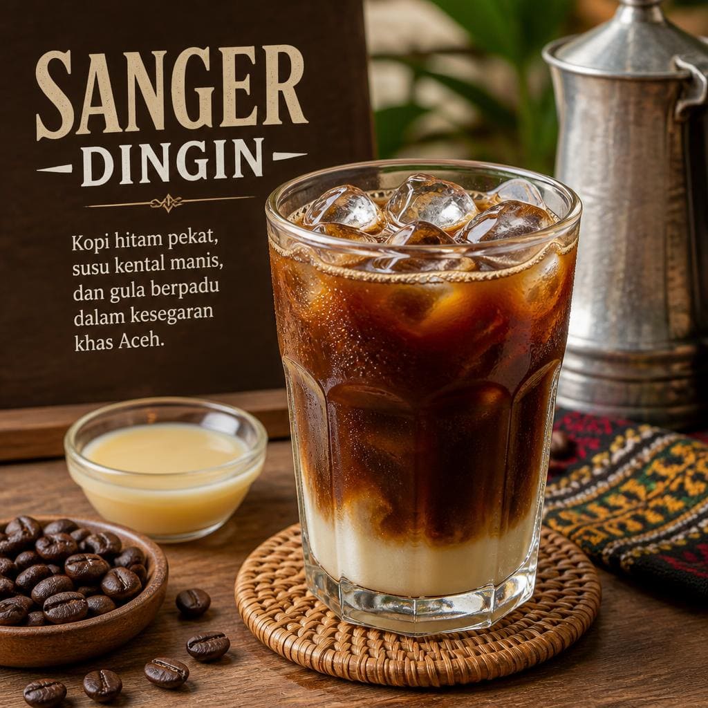 Sanger Dingin Warkop 88 dengan rasa kopi susu khas yang segar